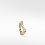 Wavy Diamond Hoop
