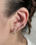 Wavy Diamond Hoop - Image 4