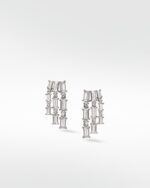 White Lightning Chandelier Earrings