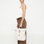 Roll Mini Backpack Ecru Dots