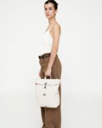 Roll Mini Backpack Ecru Dots