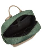 The Ain Backpack in Green and Cream - Image 4