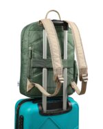 The Ain Backpack in Green and Cream - Image 2