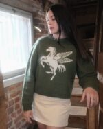 Boxy Pegasus Baby Alpaca Wool Jumper - Image 3