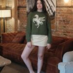 Boxy Pegasus Baby Alpaca Wool Jumper