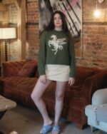 Boxy Pegasus Baby Alpaca Wool Jumper