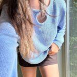 Sylvie Sweater In Blue Organic Cotton