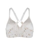 Ditsy Floral - Silk & Organic Cotton Smooth T-Shirt Wireless Bra - Image 3