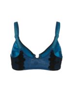 Elysia - Navy Blue Silk & Organic Cotton Front Closure Full Cup Underwired Bra - Image 2