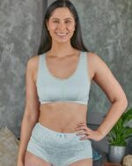 Georgia - Silk Back Support Full Coverage Wireless Organic Cotton Bra - Image 4
