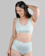 Georgia - Silk Back Support Full Coverage Wireless Organic Cotton Bra