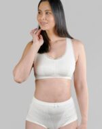 Georgia - Silk Back Support Full Coverage Wireless Organic Cotton Bra - Image 7