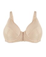 Grace - Silk & Organic Cotton Full Cup Front Zip Wired Bra - Image 2
