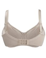 Ivory-Supportive Non-Wired Silk & Organic Cotton Full Cup Bra with removable paddings - Image 2