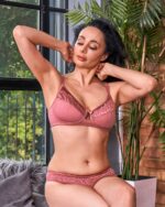Rosie - Silk & Organic Cotton Lace Full Cup Wireless Bra - Image 4
