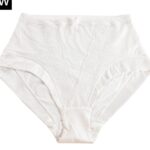Snowdrop - Silk & Organic Cotton Full Brief in White