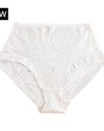 Snowdrop - Silk & Organic Cotton Full Brief in White