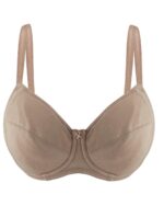 Warm Golden-Underwired Silk & Organic Cotton Full Cup Bra with removable paddings